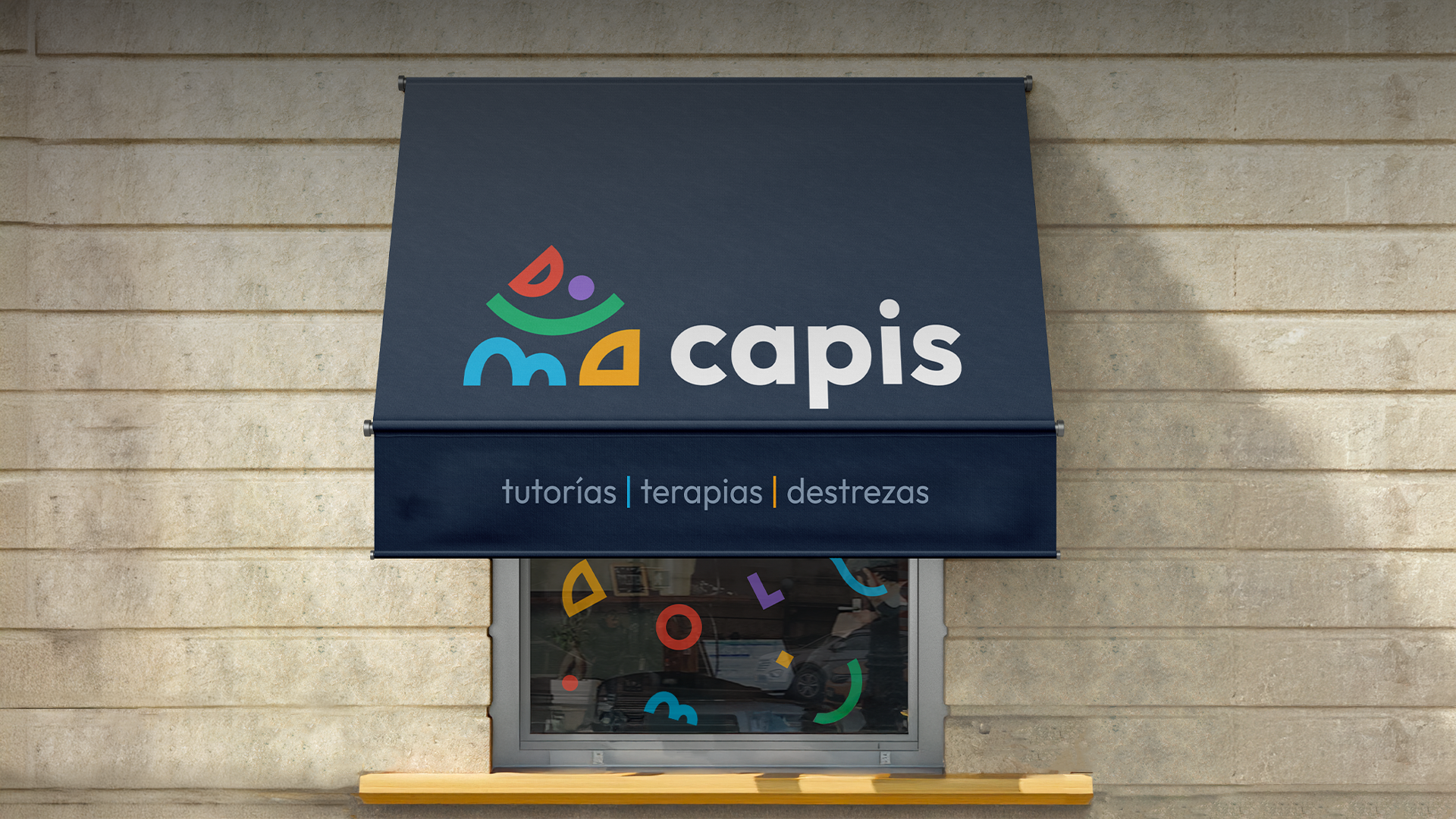 fachada de Capis, centro de aprendizaje infantil